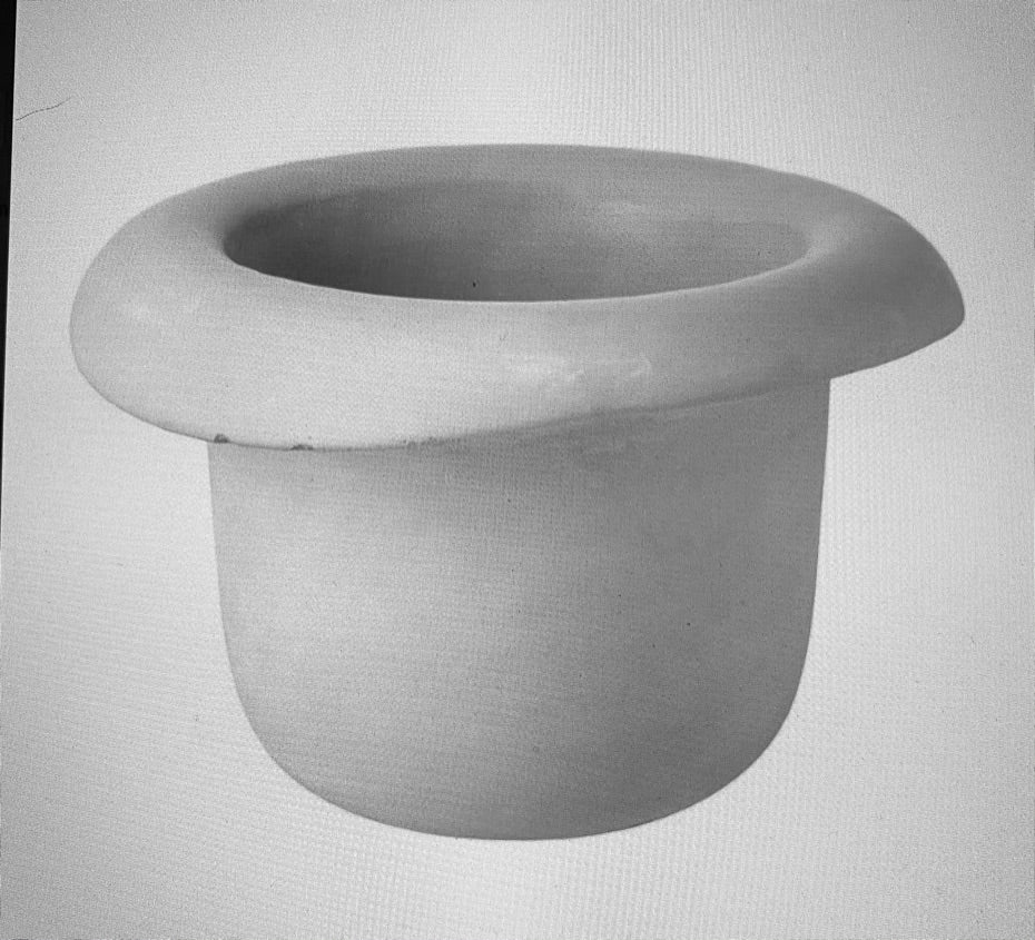Grey Concrete Hat Planters available in three styles (Straw Hat, Bowler Hat, Top Hat)
