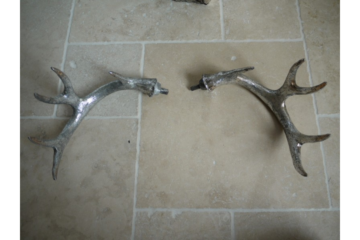 Burnished Silver hanging/standing Deer