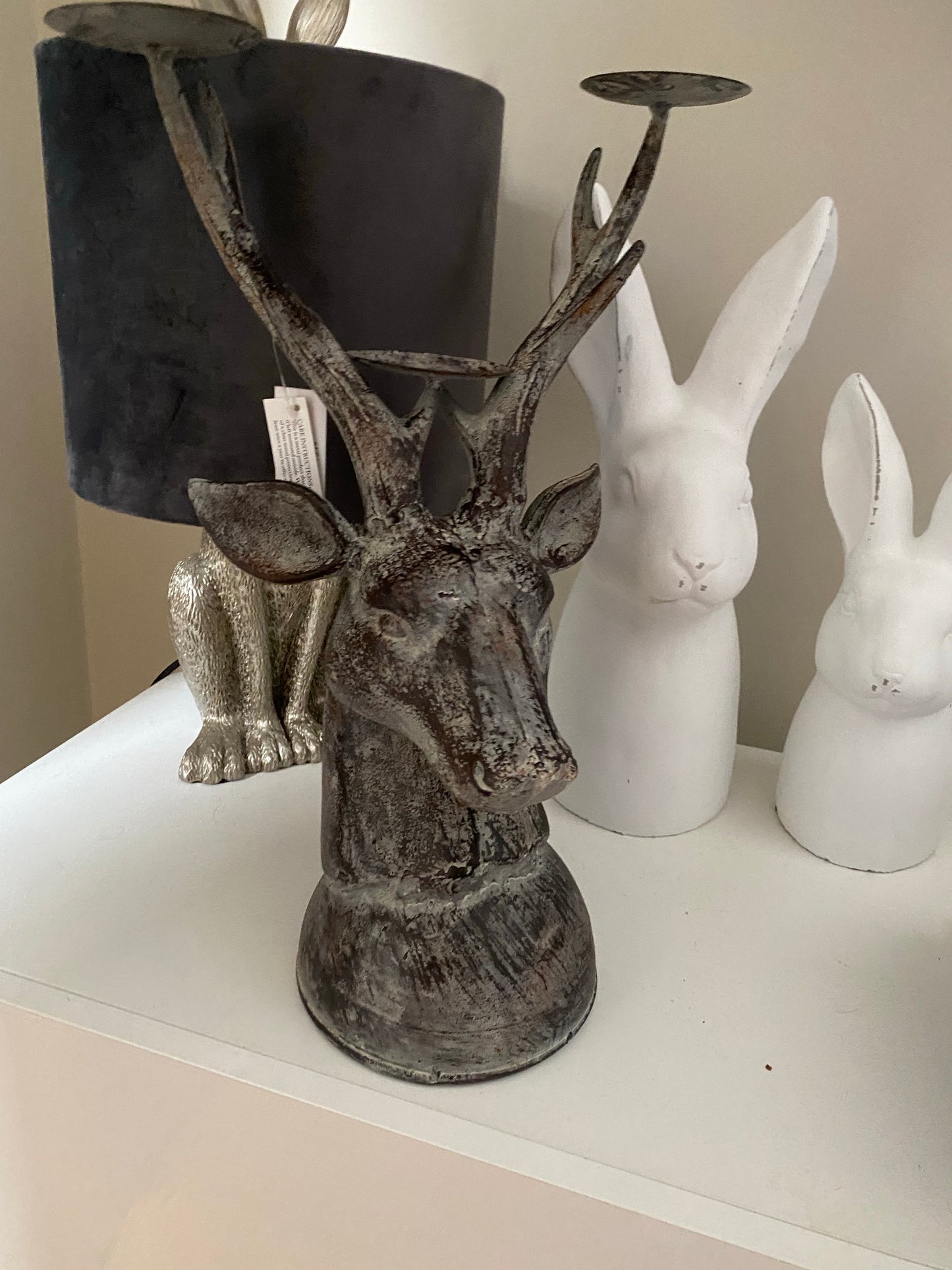 Large Stags Head Candelabra