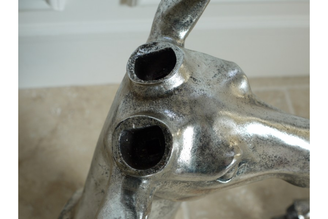 Burnished Silver hanging/standing Deer