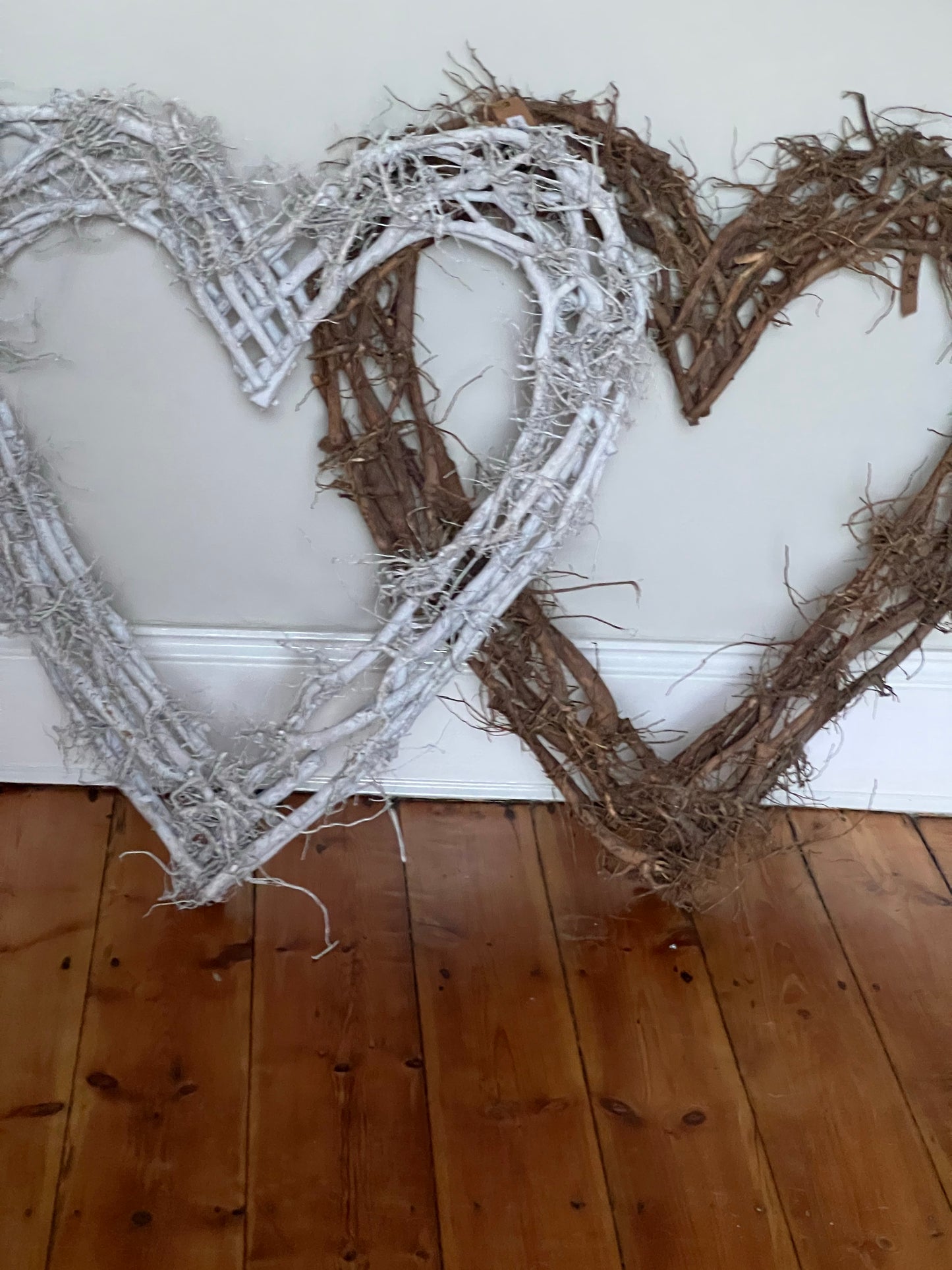 Large Cotton Root Hearts 90x90x8 cm