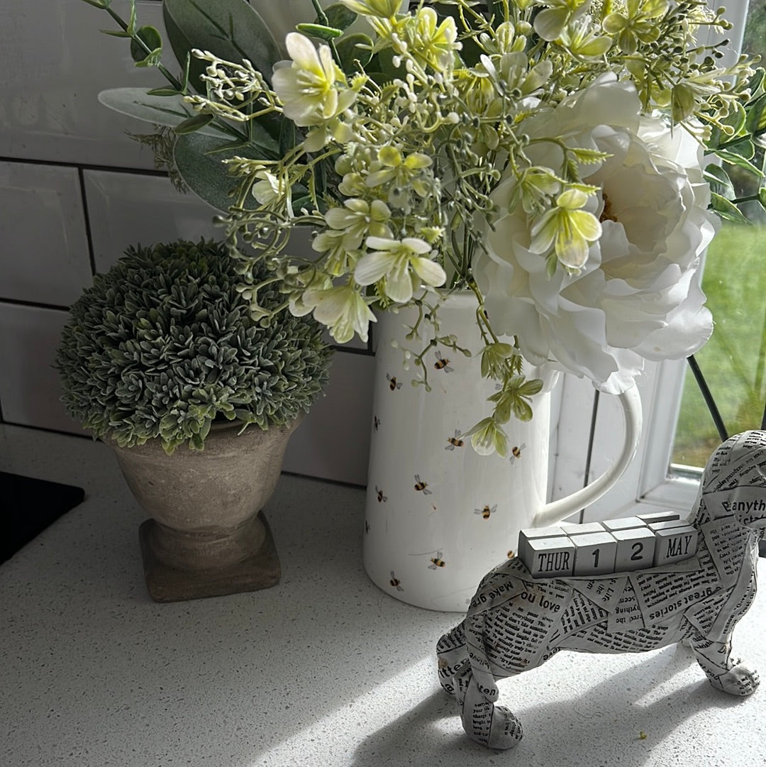 Boxwood with Stone Effect Urn