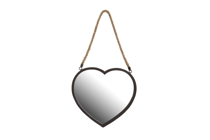 Rustic Heart Shaped Mirror