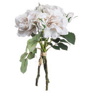 Grey White Short Stem Rose Bouquet