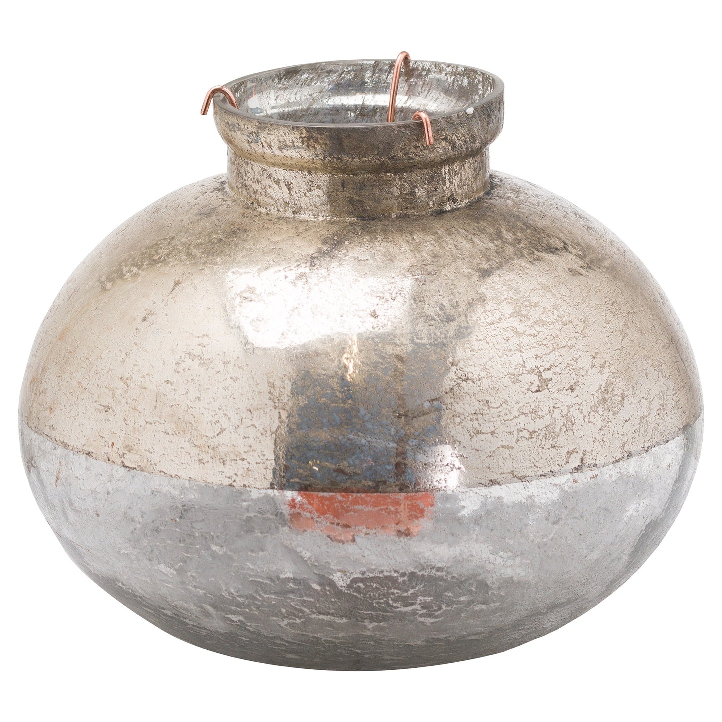 Large Silverlust Bulbous Candle Holder