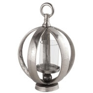 Silver Large Carriage Candle Holder