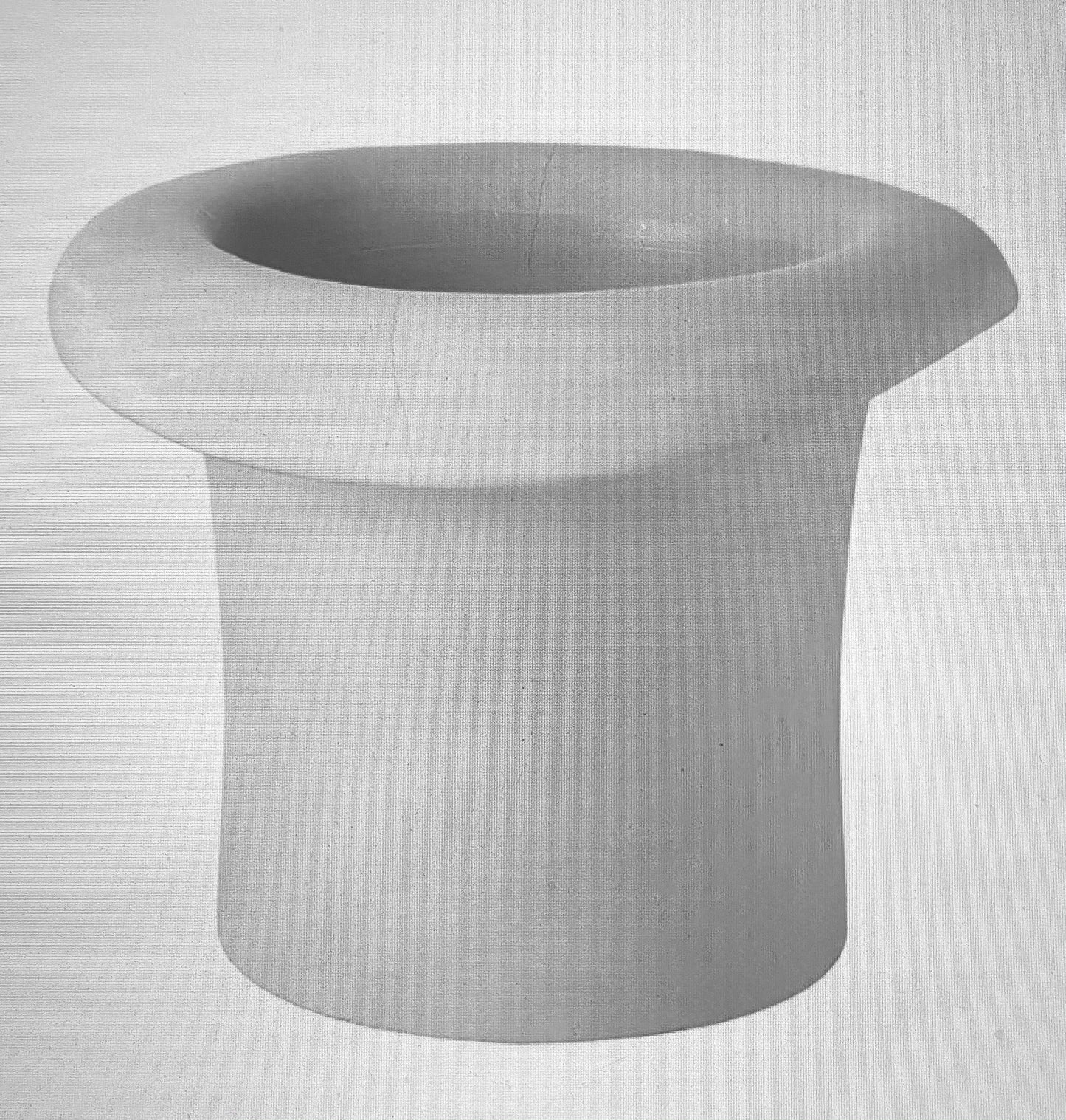 Grey Concrete Hat Planters available in three styles (Straw Hat, Bowler Hat, Top Hat)