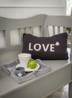 2 way Love knit cushion