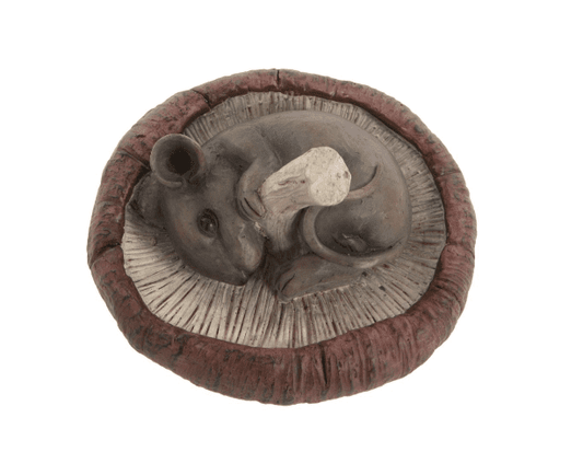 Mouse on a mushroom