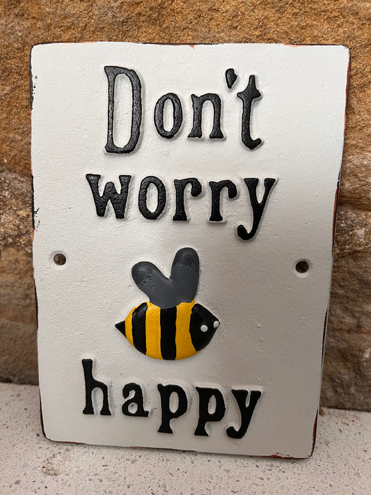 Bee Happy Wall Plaque