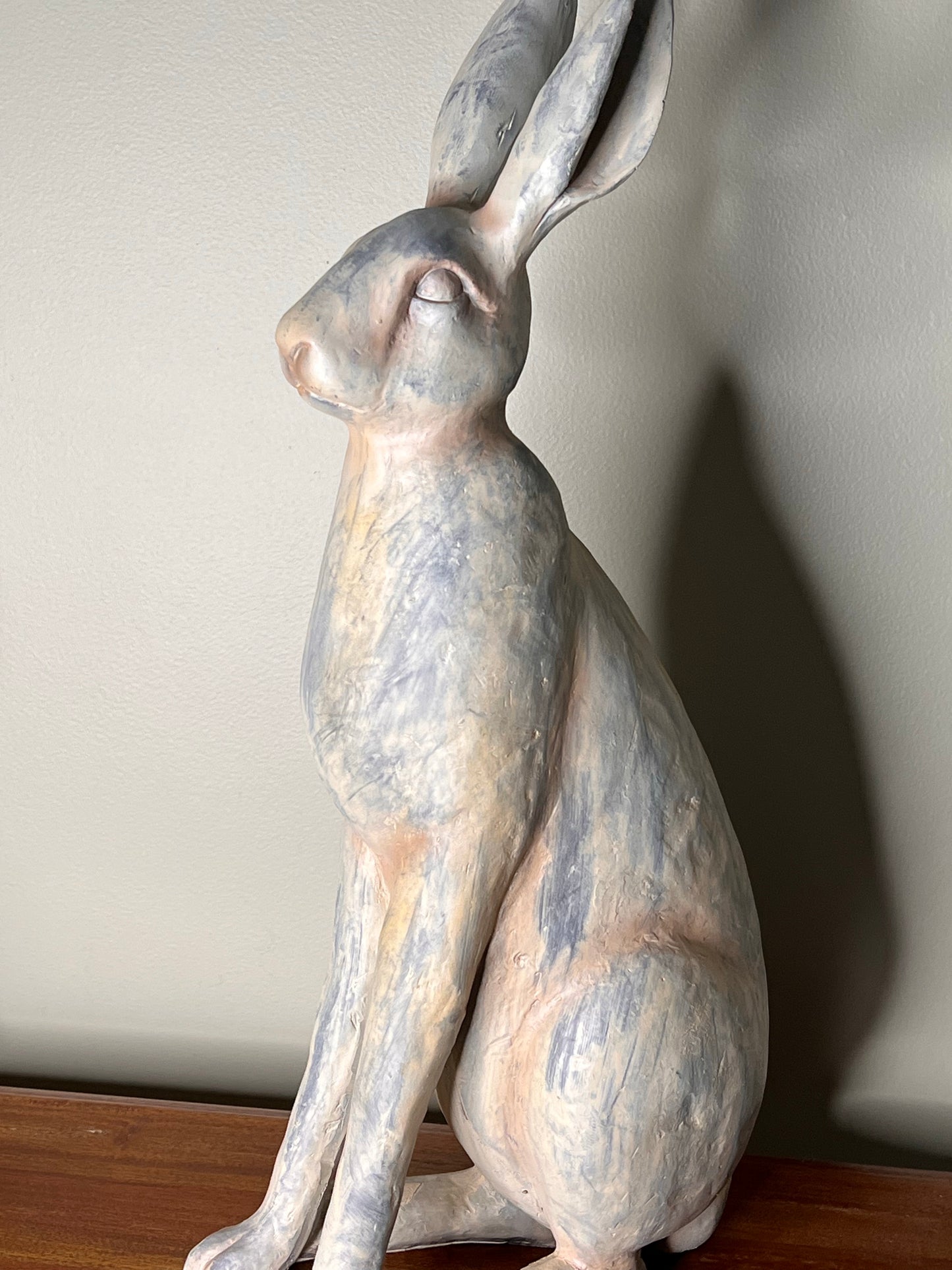 Grey Sitting Hare aSculpture