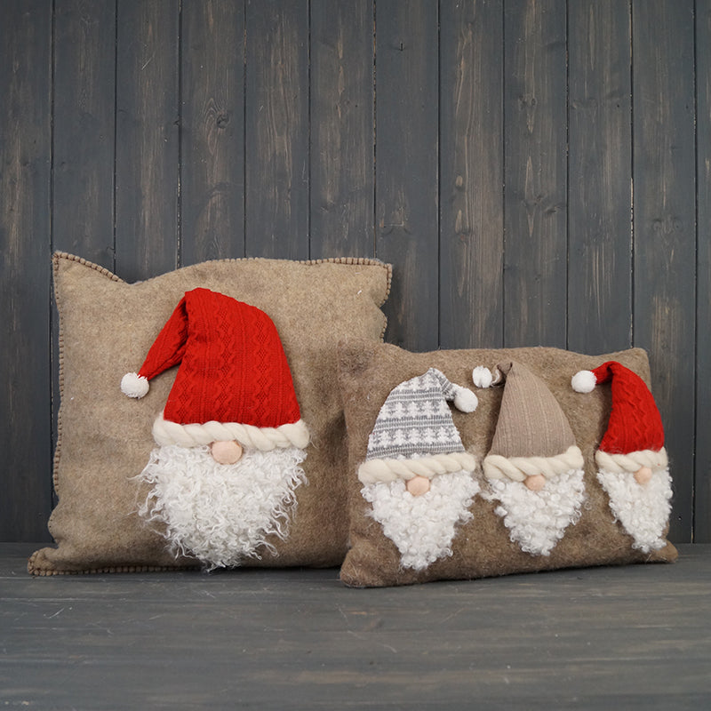 Wool Felt Christmas Santa/Gonk Cushion