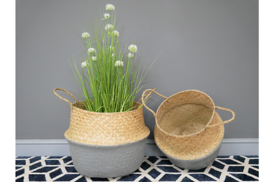 Set of two Grey baskets