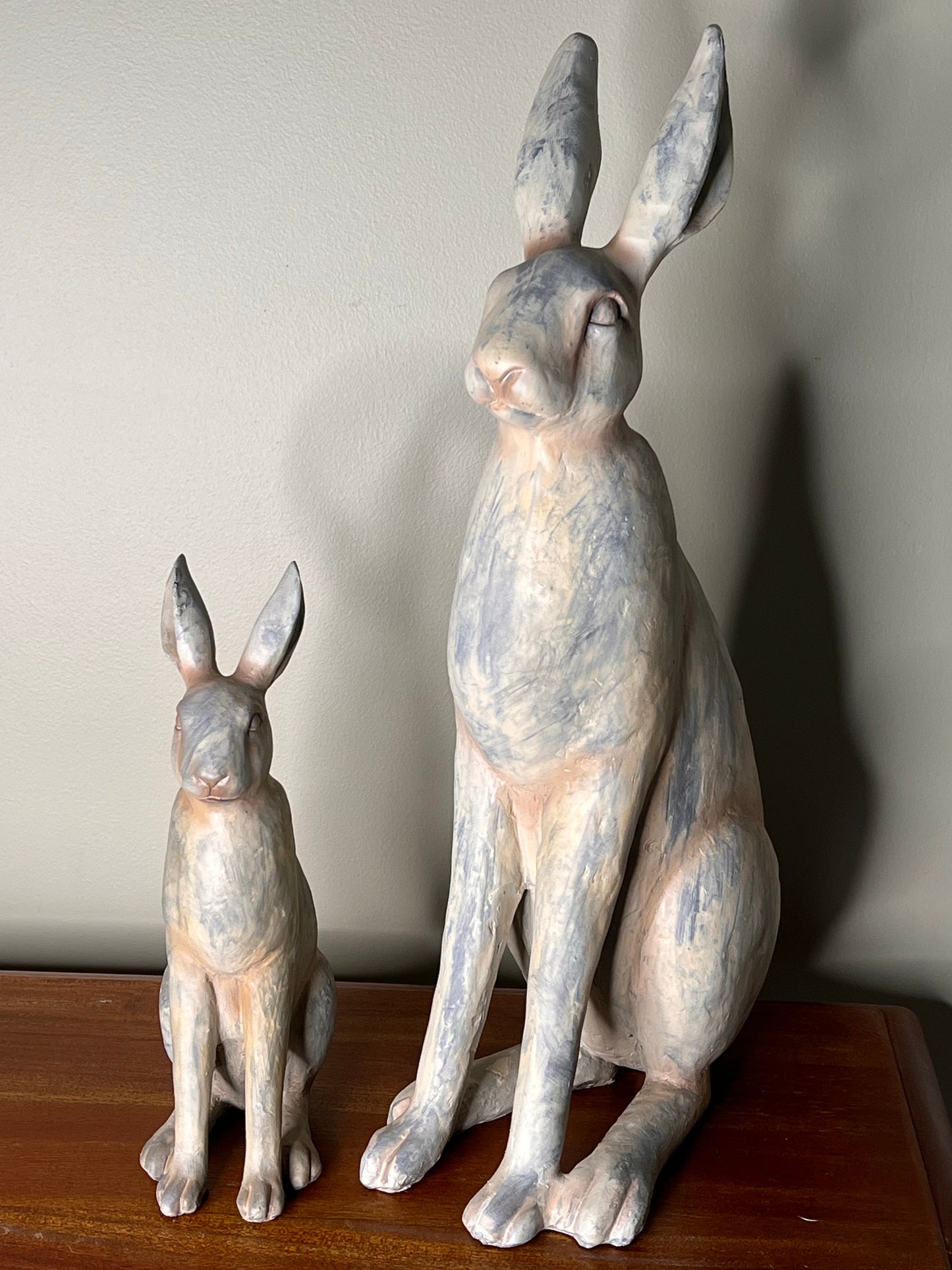 Grey Sitting Hare aSculpture