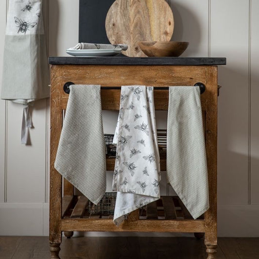 Distressed Bee Tea towels