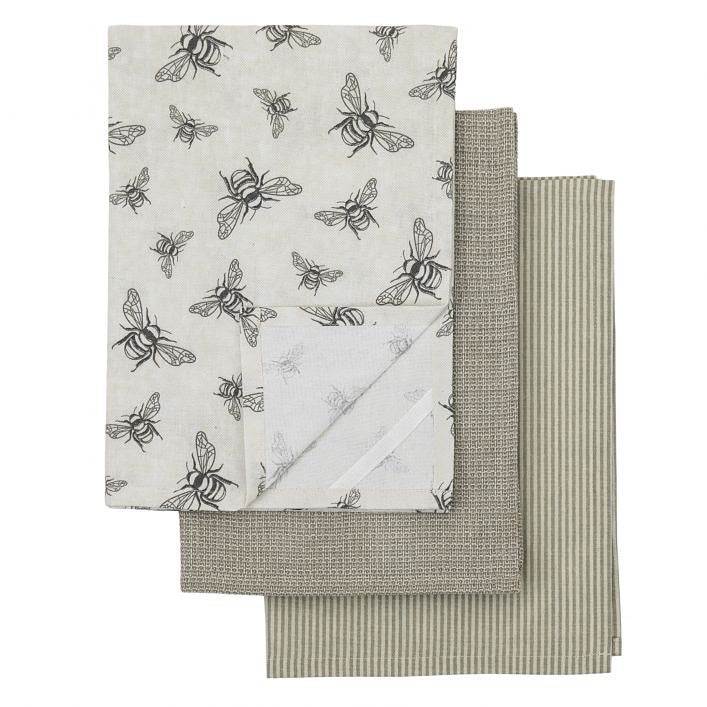 Distressed Bee Tea towels