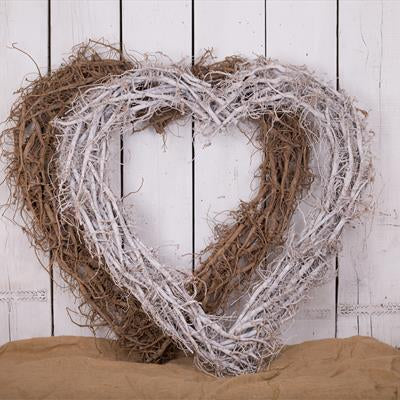 Large Cotton Root Hearts 90x90x8 cm