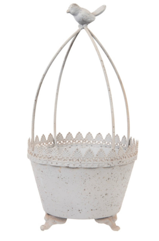 Vintage Bird Planter