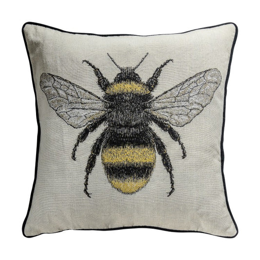 Beautiful Tapestry Bee Cushion with Sumptuous Velvet Backing