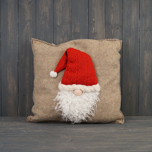 Wool Felt Christmas Santa/Gonk Cushion