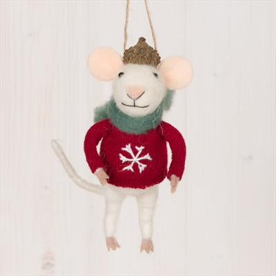 Felt Mice with Christmas Jumpers