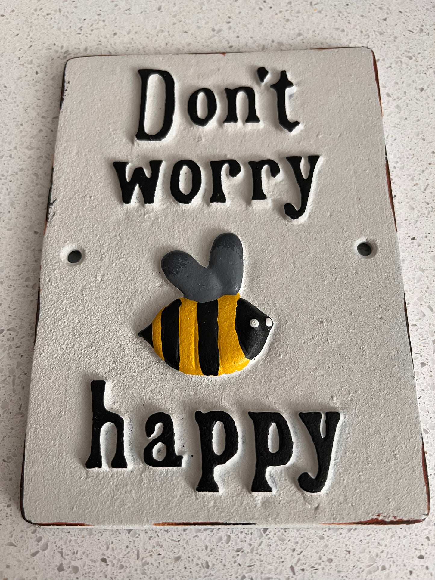 Bee Happy Wall Plaque