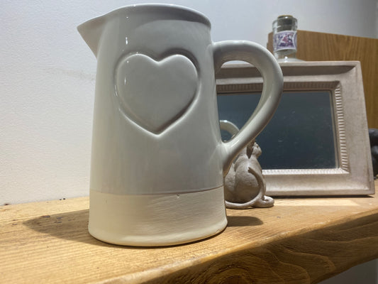 Ceramic Jug with Star or Heart