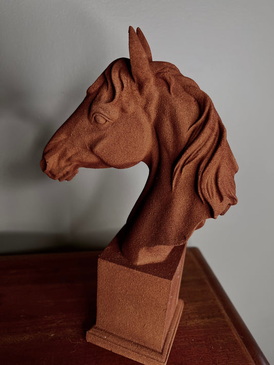 Horse Head Bust Rusted
